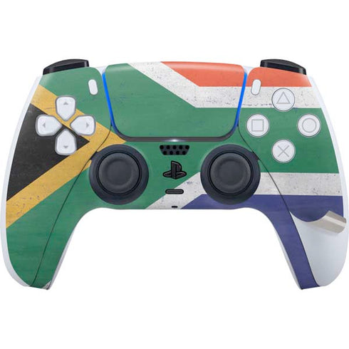 South Africa Flag Distressed PS5 Pro Bundle Skin
